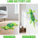 Envyvip RC Wall Crawler Gecko, Rechargeable Remote Control Robot Kids Toys, Wall Climbing Funny Prank Toys Birthday Gifts for Boys & Girls Ages 4 and Up, Upgrade Low Noise (Green)