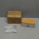 Cheese Container for Refrigerator,Shredded Cheese Container with Bamboo Lid,Ceramic Cream Block Sliced Cheeses Storage Box,Grated,Cheddar Cheeses Saver for Fridge,Kitchen Organizer