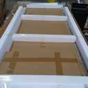 56-60 in. W x 66 in. H Double Sliding Frameless Bathtub Door in Chrome with 3/8 in. Tempered Clear Glass TQP-MT-08-66CH