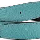 Vatee's Men/Women Reversible Genuine Leather Replacement Belt without Buckle 1.5"/1.25" Wide