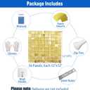Ozikutech 36 Pcs Light Gold Shimmer Wall Backdrop Panels for Birthday Party Decoration - 6x6 FT Square Sequin Backdrop