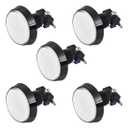 uxcell Game Push Button 60mm Round 12V LED Illuminated Push Button Switch with Micro Switch for Arcade Video Games White 5pcs