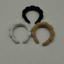 3 Pack Spa Headbands - Terry Cloth Makeup Headbands with Sponge for Skincare and Face Washing, Puffy Hair Band