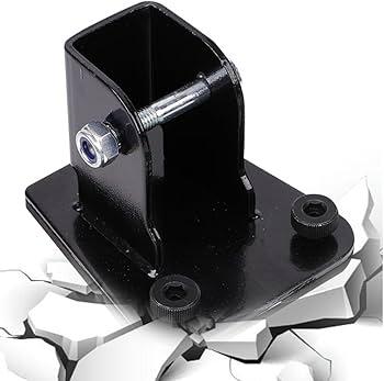 Black Heavy Duty Metal Wall Mount Bracket, Adjustable Mounting Support Hardware with Bolts