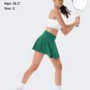 MAGCOMSEN Women's Tennis Skorts with Pockets High Waisted Golf Skirts Inner Shorts Pickleball Athletic Workout Skorts (L)