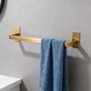 Bathroom Towel Bar Self Adhesive, No Drilling Towel Rack Easy to Install,Hand Towel Holder Made of Premium Stainless Steel Sticky on Hand Towel Hanger for Kitchen, Toilet.(24IN, Gold)