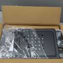 Rolling TV Stand with Wheels for 32-55Inch Screens up to 55lbs Mobile TV Stand with Shelf Height Adjustable Mobile TV Cart Max VESA 400x400mm, Black