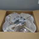 Caged Ceiling Fan with Light, Boho Flush Mount Ceiling Fan with Lights Remote Control, Rattan with 6 Speeds for Bedroom, Living Room, Foyer, Nursery (White)