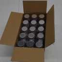 2 Ounce Clear Plastic Mason Jars With Screw On Lid, Reusable Empty Jars for Food Storage, Round BPA Free Containers for Sealing, Dry Food, Snacks, Candies, Breakage-proof (Silver, 60 Pack)