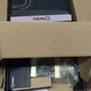 6 Pack Brushed Gold Door Knob with Square Rosette, Heavy Duty Door Knob with Lock, Interior Door Handles for Bath & Bed, (Satin Brass)