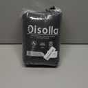 Disolla Black Bathroom Rug 17x24 - Non-Slip Plush Small Bath Mat, Highly Absorbent & Ultra Soft Fluffy Floor Mat, Machine Washable for Shower and Tub