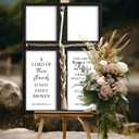 flowtorely A Cord of Three Strands Wedding Ceremony Unity Wall Decor 22"X16" Matthew 19 6 Christian Marriage Prayer Cross Sign Framed Wall Hanging Art (Black)