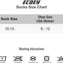 ECOEY Men's Merino Wool Cushioned Hiking Trekking Socks 4 Pairs, Quarter Length with Moisture Wicking (10-13, Oliver2)