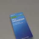 Amazon Basic Care (7-Day) AM/PM Pill Organizer, Vitamin Case, And Medicine Box, Large Compartments, 2 Times a Day, Blue and Clear Lids