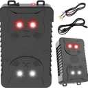 2Pack Ultrasonic Rodent Repellent for Car Engines,Under Hood Ultrasonic Mouse Repellent with 4 LED Strobe Lights,Plug-in&Battery Powered,Keep Rats,Mice,Squirrels Away from Vehicles,RVs,Garages,Attics