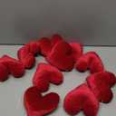 8.2 ft Valentine's Day Heart Decorations Velvet Red Heart Garland Modern Valentine Decorations Classy Farmhouse Hanging Garland for Bride Shower Wedding Anniversary Party Favors Home Decor