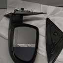 Door Mirror Right Passenger Side Replacement For Kia Optima 2014 2015, Replace 876204C501, Black 6PINS
