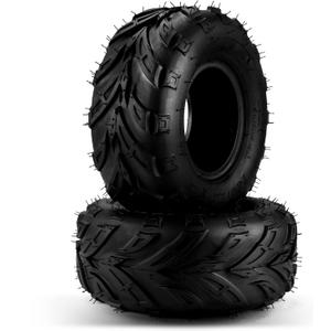 PHILTOP 145/70-6 ATV UTV Tires, 4-Ply Super Mud 145/70-6 ATV All-Terrain Tires for Riding Mowers, Golf Carts, Off-Road,2 Pcs,Tubeless (Z-120)