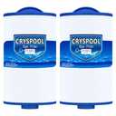 Cryspool® 06012 Filter Compatible with 6CH-402, PMA40L-F2M, X268543, Master Spas Twilight X268365, X26851, X268514, 40 Sq. Ft Spa Filter Cartridge, 2 Pack