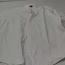 Van Heusen Men's Dress Shirts Short Sleeve Oxford Solid (19.5" Neck, White)