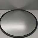 Growsun 24'' Black Round Mirror, Circle Wall Mirror for Bathroom Vanity, Entryway Living Room with Metal Frame for Home Decor (24"L x 24"W)