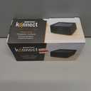 Bostitch Office Konnect Power Hub, Two Outlets Charging Station for Desktop, Shallow Tray Top, Black