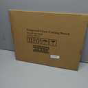 Phore Tempered Glass Cutting Board for Kitchen, Black Cutting Board for Countertop, Dishwasher Safe, Scratch Resistant, Heat Resistant, Shatter Resistant (16"x12", Black)