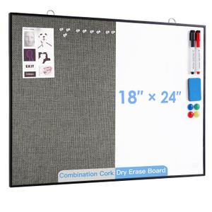ARCOBIS Cork Board White Board Combo, 24" x 18"