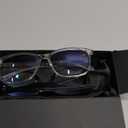 Blue-Light Blocking Glasses Computer Reading/Gaming/TV/Phones Glasses Fashion Anti Eyestrain UV Glasses for Women Men (A1 Black + Transparent)