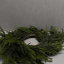 6FT Christmas Artificial Norfolk Pine Garland for Fireplace - Realistic Faux Greenery Fake Garland for Holiday,Table, Window,Mantel,Stairs, Home,Indoor Outdoor Decor (1PCS)