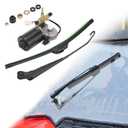 KEMIMOTO UTV Electric Windshield Wiper Motor Kit for Most UTV Compatible with Can Am Defender Pro Compatible with Mule Teryx 16" 12V Wiper Blade