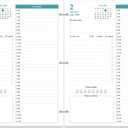 2026-2027 Planner Refill - One Page Per Day, 3-Hole Daily Monthly Planner Refills, July 2026 - June 2027, 8.5" x 11"