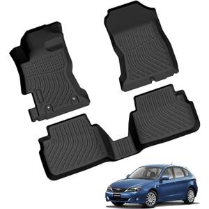 Car Floor Mats Replacement for 2018-2022 Subaru XV Crosstrek/Impreza Custom Fit Odorless Carpets Durable All Weather Protection Liners Black