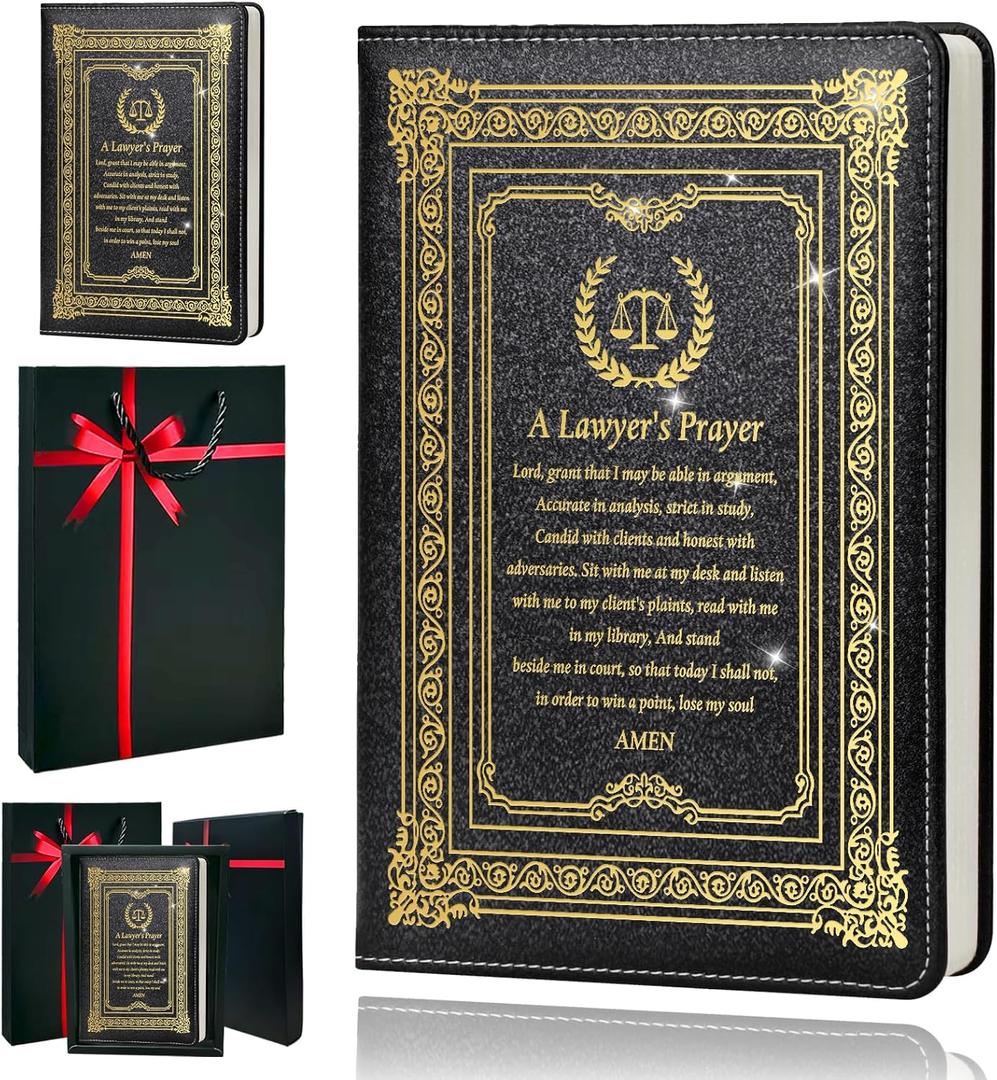 Lawyer Gift for Women, Journal for Women, A5 Hardcover Leather Journal - 200 Pages Premium Paper Notebook, Lawyer Journal Notebook for School, Work (Lawyer Black)