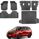 for Chevy Equinox/Gmc Terrain 2024-2018 Floor Mats Cargo Liner Trunk Carpet All Weather TPE Rubber Anti-Slip Tech Mats for Chevrolet Equinox/Gmc Terrain 2023 2022 2021 2020 2019 Automotive Accessories
