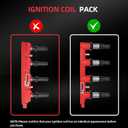 Upgraded Ignition Coil Pack and Spark Plug Compatible with 2011-2015 Chevy Cruze 1.8L, 2016 Cruze Limited 1.8L, 2012-2018 Chevy Sonic 1.8L, 2009-2011 Aveo 5 Aveo5 1.6L, 2009 2010 Pontiac G3 1.6L