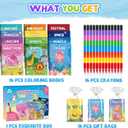ZMLM 24 Pack Coloring Books for Kids with Crayons,Graduation Party Favors for Kids 4-8, Goodie Bags Stuffers for Toddlers, Classroom Prizes Birthday Return Gifts (Party)