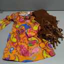 Morph 70s Outfits For Kids, Girls Hippie Costume, Hippie Costume Kids, Girls Halloween Costumes, 70s Halloween Outfit Kid (Small, Orange)