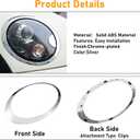 Compatible with MINI Cooper Headlight Trim Ring 2007-2013,R55 R56 R57 Headlight Rings,1Pair Chrome Head light Bezel Driver Passenger Side,Headlamp Trim Replacement for 51137149906 51137149905