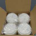 ECOLipak 100% Compostable Coffee Cup Lids 200 Count3.54 inch Disposable CPLA Cup Lid Suitable for 10 oz, 12 oz, 16 oz, and 20 oz Paper Cups, White
