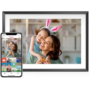 WiFi 10.1'' Digital Picture Frame with 1280x800 Resolution, Touchscreen Digital Photo Frame Share Photos and Videos Remotely via APP - Gift Guide for Christmas