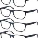 Matte Black Reading Glasses Men Large Oversized Wide Readers +1.50 Lightweight Magnifying Cheaters Big Head/Large Face