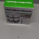 Hamilton Beach 3-in-1 Electric Egg Cooker for Hard Boiled Eggs, Poacher, Omelet Maker & Vegetable Steamer, Holds 14, Black (25508)