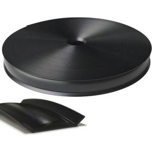 1" RV Trim Molding Insert, 100ft Heavy Duty Vinyl RV Trim Molding Exterior, UV Resistant Camper Screw Cover Trim, Black