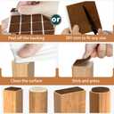 2 x 184 PCS Felt Furniture Pads, Chair Leg Floor Protectors, Furniture Sliders for Hardwood Floors, Cabinet Bumpers, Anti Scratch, Reduce Noise(Brown & Beige)