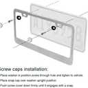 Carbon Fiber Auto License Plate Frame Cover Holder Decepticon Robot Truck Car Accessories Stainless Steel 1PC, CPK22PW