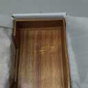 Guest Towel Holder Tray For Bathroom, Disposable hand towels for bathroom holder, Disposable Hand Towels Dispenser (Wood, 9.29 x 5.43)