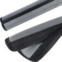 Extra Long Car Seat Belt Cover, 2Pack Waterproof Seatbelt Shoulder Pad for Comfortable Driving, Soft Seatbelt Strap Covers for Adults Kids Women & Men, Machine Washable, Grey