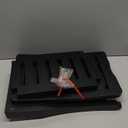 Bamboo Shower Bench Stool with Storage Shelf, Waterproof Shower Chair Spa Bath Seat, Shower Stool for Inside, Bathroom Bench Seat for Adults Elderly Seniors for Indoor or Outdoor Use(Black)