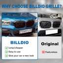 X3 G01 X4 G02 Grille - Black Kidney Grill Compatible With 2018-2021 X3 G01 2019-2021 X4 G02ABS Single Slat Gloss Black